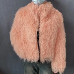 Mongolian Genuine Sheepskin Women's Winter High Quality Fashion Tibetan Sheepskin Jacket New Natural Sheepskin Stand Collar Coat
