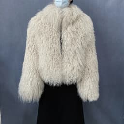 Mongolian Genuine Sheepskin Women's Winter High Quality Fashion Tibetan Sheepskin Jacket New Natural Sheepskin Stand Collar Coat