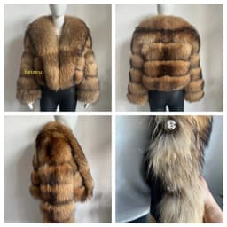 BEIZIRU Women's Real Raccoon Fur Coat with Big Turn-down Collar Winter Long Sleeve Natural Luxury Fashion Outerwear