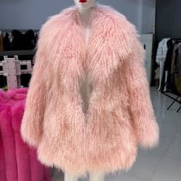YOLOAgain White Mongolia Sheep Fur Jacket Women 2025 Winter Real Fur Jacket Coat