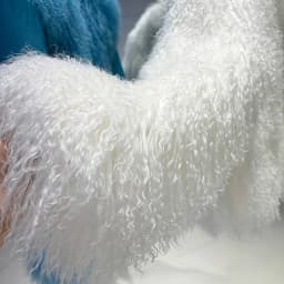 YOLOAgain White Mongolia Sheep Fur Jacket Women 2025 Winter Real Fur Jacket Coat