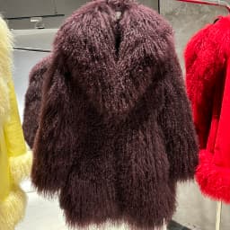 YOLOAgain White Mongolia Sheep Fur Jacket Women 2025 Winter Real Fur Jacket Coat