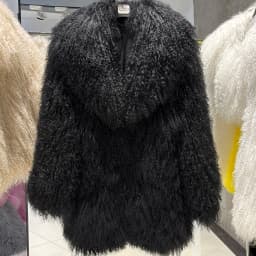 YOLOAgain White Mongolia Sheep Fur Jacket Women 2025 Winter Real Fur Jacket Coat