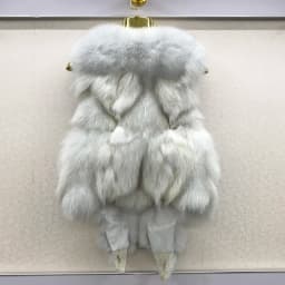 2026 Women Luxury 100% Genuine Real Fox Fur Vest Natural Soft Fox Fur Sleeveless Jacket New Lady Quality Warm Real Fox Fur Gilet