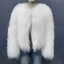 Natural Fur Coat Winter Mongolia Sheep for Women Genuine Sheeps Fur Jacket Women Jacket Real Fur Coats