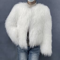 Natural Fur Coat Winter Mongolia Sheep for Women Genuine Sheeps Fur Jacket Women Jacket Real Fur Coats