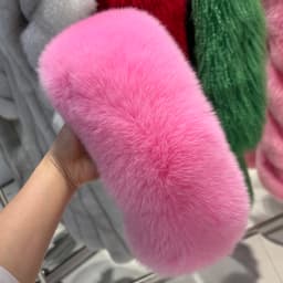 YOLOAgain Real Fox Fur Headband Women Lady Warm Soft Good Elastic Genuine Fox Fur Ring Scarves