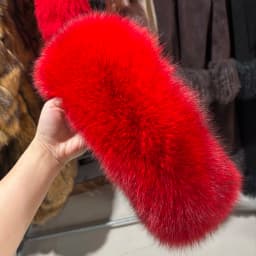 YOLOAgain Real Fox Fur Headband Women Lady Warm Soft Good Elastic Genuine Fox Fur Ring Scarves