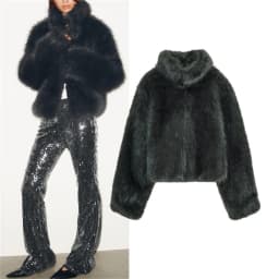 Fashionable Short Fur Coat Women's Autumn New Arrival Premium Synthetic Effect Jacket Warm Elegant Style Long Sleeve Outerwear