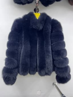 Fashion Winter Warm Real Fur Coat Women's Natural Natural Fox Fur Coats Fur Furry Leather And Skin Long Sleeve Short Jackets