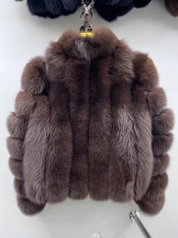 Fashion Winter Warm Real Fur Coat Women's Natural Natural Fox Fur Coats Fur Furry Leather And Skin Long Sleeve Short Jackets