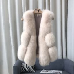 Fox Fur Short Vest Women's 2023 New Full Leather Fur Tank Top with Slender Temperament and Winter Fur Integrated Coat