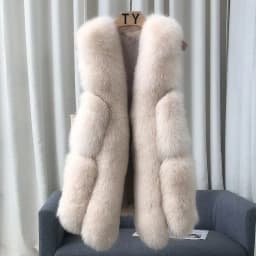 Fox Fur Short Vest Women's 2023 New Full Leather Fur Tank Top with Slender Temperament and Winter Fur Integrated Coat
