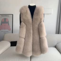 Fox Fur Short Vest Women's 2023 New Full Leather Fur Tank Top with Slender Temperament and Winter Fur Integrated Coat