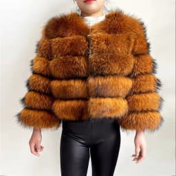 2026 New Style Real Fur Coat 100% Natural Fur Jacket Female Winter Warm Leather Fox Fur Coat High Quality Fur Vest