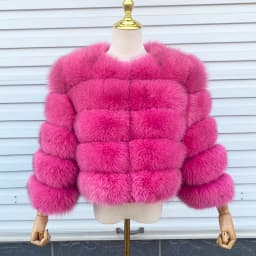 2026 New Style Real Fur Coat 100% Natural Fur Jacket Female Winter Warm Leather Fox Fur Coat High Quality Fur Vest