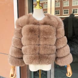 2026 New Style Real Fur Coat 100% Natural Fur Jacket Female Winter Warm Leather Fox Fur Coat High Quality Fur Vest