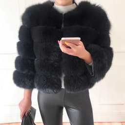 2026 New Style Real Fur Coat 100% Natural Fur Jacket Female Winter Warm Leather Fox Fur Coat High Quality Fur Vest