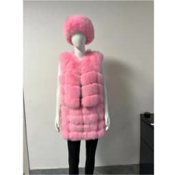 BEIZIRU Women's Real Fox Fur Mini Pencil Skirt Fashion Warm Stylish Skirts