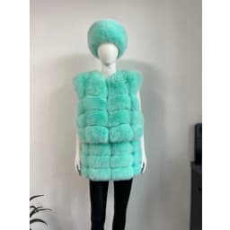 BEIZIRU Women's Real Fox Fur Mini Pencil Skirt Fashion Warm Stylish Skirts
