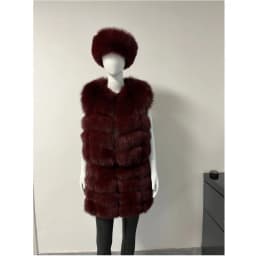BEIZIRU Women's Real Fox Fur Mini Pencil Skirt Fashion Warm Stylish Skirts