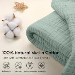 Simple Muslin Summer Blanket 100% Cotton Breathable Skin-friendly Lightweight Bed Blanket 6 Layer Couch Sofa Blankets for Throw