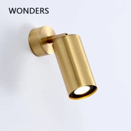 Adjustable Wall Lamp Nordic Brass LED Sconce Golden Bedroom Bedside Porch Home Decor Lighting or Store Shop Decors Spotlight