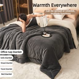Super Soft Imitation Lambswool Autumn Winter Blanket Double Queen Blankets High-quality Comfortable Milk Fleece Sofa Blanket