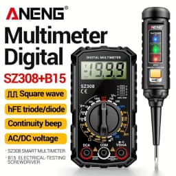 Multimeter Tester Pen Suit ANENG SZ308+B15 Multimeters 1999 Counts 24-250V Voltage Detector Meter Diagnostic Breakpoint Finder