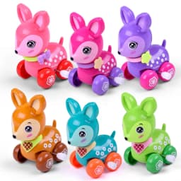 NEW Cute Cartoon Animal Deer Wind Up Toys Colorful Clockwork Spring Newborn Toys Running Toy for Gifts