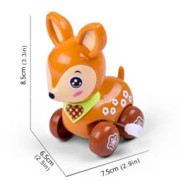 NEW Cute Cartoon Animal Deer Wind Up Toys Colorful Clockwork Spring Newborn Toys Running Toy for Gifts