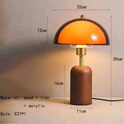 Japanese Metal Acrylic Wooden Luxury LED Decoration Table Lamp Desk Light For Living Room Bedroom Study Lighting Fixtures
