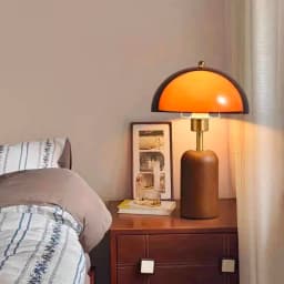 Japanese Metal Acrylic Wooden Luxury LED Decoration Table Lamp Desk Light For Living Room Bedroom Study Lighting Fixtures