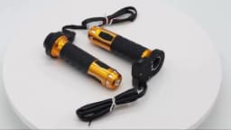 LMoDri Motorcycle Hot Grip Motorbike ATV Scooter Electric Heated Grips 22mm 7/8" Handlebar Hand Warmer Aluminum 12V