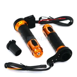LMoDri Motorcycle Hot Grip Motorbike ATV Scooter Electric Heated Grips 22mm 7/8" Handlebar Hand Warmer Aluminum 12V