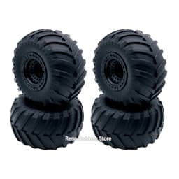 4PCS RC Car Rubber Wheels 12mm Hex Hub Replacement Tires for WLTOYS 144001 MJX Hyper Go 14210 HOSPEED HS14411 Off-Road Parts