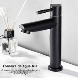 Torneira para Lavabo Banheiro Alavanca Única Premium Água Fria e Quente, Instalação Simples