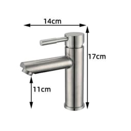 Torneira para Lavabo Banheiro Alavanca Única Premium Água Fria e Quente, Instalação Simples
