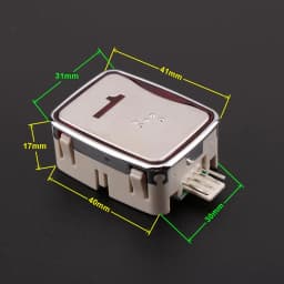 1PCS Applicable to SIGMA Elevator button MTD265 Direction keys Opening closing doors numeral key Voltage DC24V Red color light