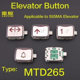 1PCS Applicable to SIGMA Elevator button MTD265 Direction keys Opening closing doors numeral key Voltage DC24V Red color light