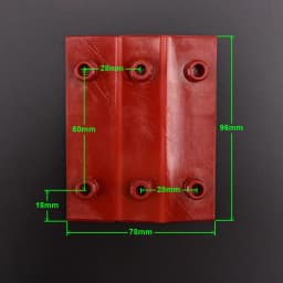 1PCS Applicable to Elevator3300 3600 5200 5500 Elevator Sliding Guide Shoe Lining length100mm guide rail thickness16mm