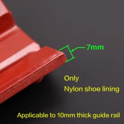 1PCS Applicable to Elevator3300 3600 5200 5500 Elevator Sliding Guide Shoe Lining length100mm guide rail thickness16mm