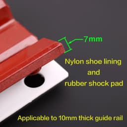 1PCS Applicable to Elevator3300 3600 5200 5500 Elevator Sliding Guide Shoe Lining length100mm guide rail thickness16mm