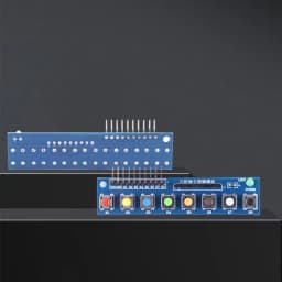 8 Independent Key Button Touch Button Module 3.3-5V with LED Indicator Keyboard Module Keypad Module for Arduino ARM