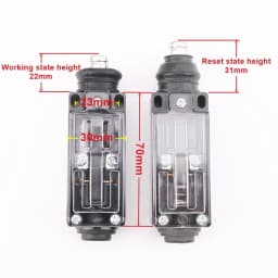 1Pcs Elevator speed limiter buffer tension wheel switch manual reset Automatic reset switch LX26-UKS LX26-UKT