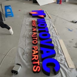 Custom Outdoor 3D Acrylic LED Channel Letters Shop Signs, Face Lit LED Luminous Store Signage Backlit Business Logo