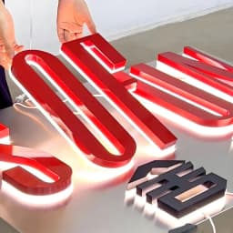 Custom Outdoor 3D Acrylic LED Channel Letters Shop Signs, Face Lit LED Luminous Store Signage Backlit Business Logo