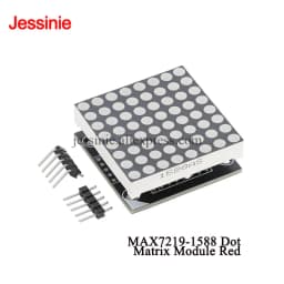 MAX7219 MAX7219-1588 Dot Matrix LED Digital Tube 8*8 Dot Matrix Module Display Red Green White Blue Color MCU Control Drive LED