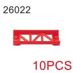 10pcs Roller Coaster Building Block Parts Long Short Straight Rail Small Particle Technology 26021 25059 2506134738 26560 26559