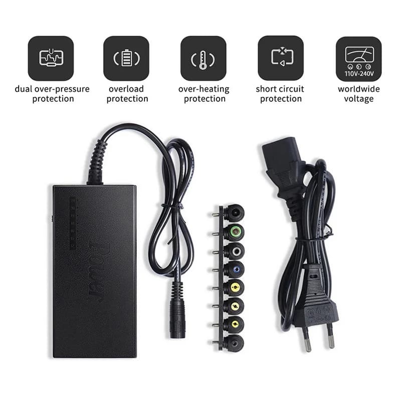 96W Universal Portable AC Laptop Power Adapter 12V-24V Charger For Dell For Toshiba For Hp/Asus/Acer For AU/UK/US/EU Plug